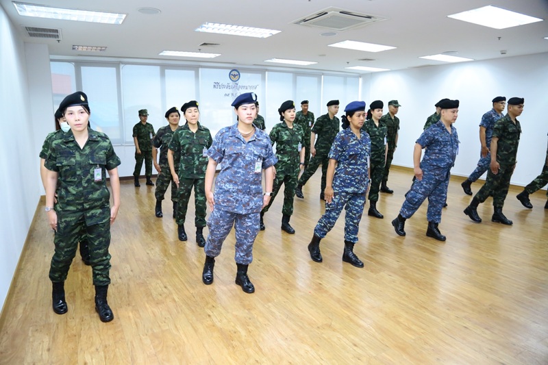 สำนักพัฒนาระบบราชการกลาโหม ได้จัดให้มีการฝึกทบทวนบุคคลท่ามือเปล่าตามแบบพระราชนิยม ประจำปีงบประมาณ พ.ศ. ๒๕๖๘