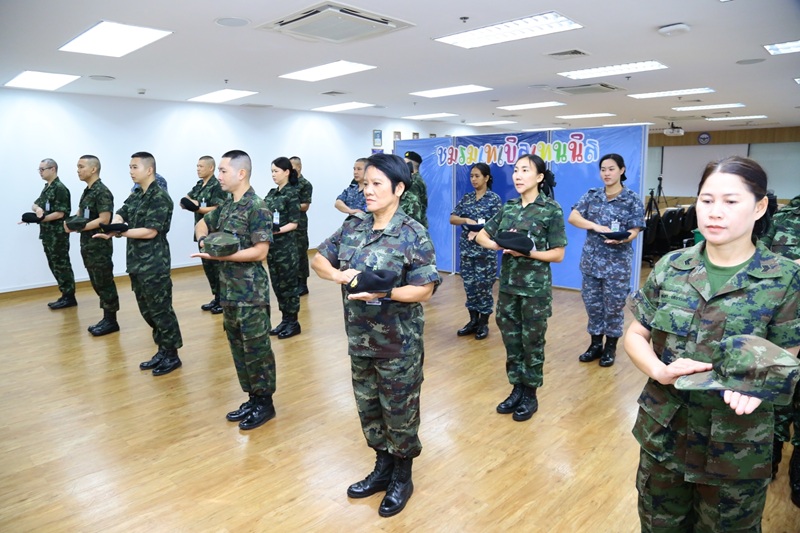 สำนักพัฒนาระบบราชการกลาโหม ได้จัดให้มีการฝึกทบทวนบุคคลท่ามือเปล่าตามแบบพระราชนิยม ประจำปีงบประมาณ พ.ศ. ๒๕๖๘