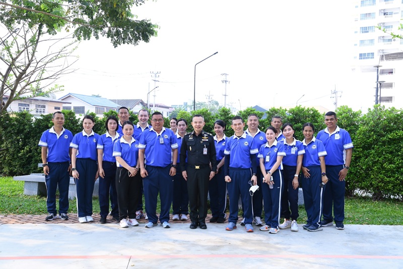 สำนักพัฒนาระบบราชการกลาโหม จัดการทดสอบสมรรถภาพร่างกายกำลังพล ประจำปี ๒๕๖๘ ครั้งที่ ๑ ณ บริเวณสวนเฉลิมพระเกียรติ สำนักงานปลัดกระทรวงกลาโหม (พื้นที่ศรีสมาน