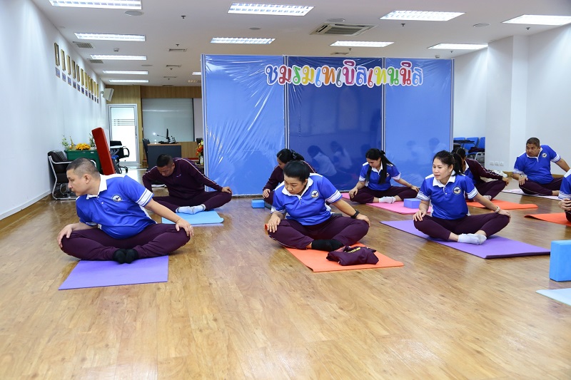 สำนักพัฒนาระบบราชการกลาโหม ได้จัดกิจกรรม “การฝึกโยคะเพื่อสุขภาพ” ให้กับกำลังพลของสำนักพัฒนาระบบราชการกลาโหม