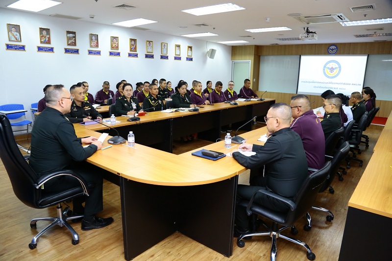 สำนักพัฒนาระบบราชการกลาโหม ได้จัดการประชุมเพื่อการพบปะและให้โอวาทแก่กำลังพล สำนักพัฒนาระบบราชการกลาโหม ประจำปีงบประมาณ พ.ศ. ๒๕๖๘