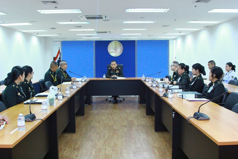 สำนักพัฒนาระบบราชการกลาโหม ได้จัดการประชุมเพื่อรับการตรวจการปฏิบัติราชการ ประจำปีงบประมาณ พ.ศ. ๒๕๖๘