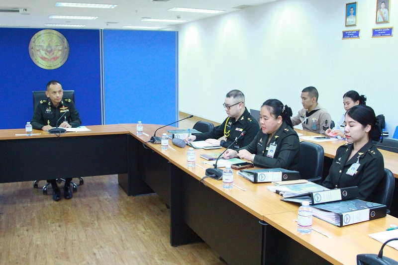 สำนักพัฒนาระบบราชการกลาโหม ได้จัดการประชุมเพื่อรับการตรวจการปฏิบัติราชการ ประจำปีงบประมาณ พ.ศ. ๒๕๖๘