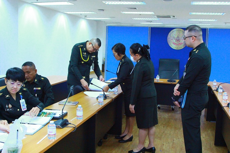 สำนักพัฒนาระบบราชการกลาโหม ได้จัดการประชุมเพื่อรับการตรวจการปฏิบัติราชการ ประจำปีงบประมาณ พ.ศ. ๒๕๖๘
