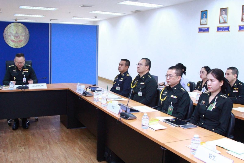 สำนักพัฒนาระบบราชการกลาโหม ได้จัดการประชุมเตรียมการประเมินผลการปฏิบัติราชการของกระทรวงกลาโหม ประจำปีงบประมาณ พ.ศ. ๒๕๖๙ ณ ห้องประชุมสำนักพัฒนาระบบราชการกลาโหม ชั้น ๒ อาคารสำนักงานปลัดกระทรวงกลาโหม (พื้นที่ศรีสมาน)