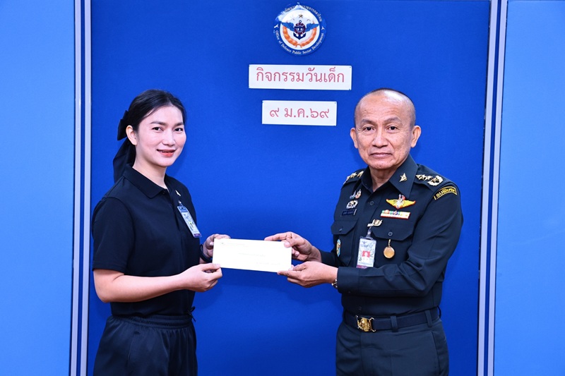 สพร.กห. ได้จัดพิธีมอบทุนการศึกษาให้แก่ บุตรข้าราชการ และพนักงานราชการของ สพร.กห. เนื่องในวันเด็กแห่งชาติ ประจำปีงบประมาณ พ.ศ. ๒๕๖๙