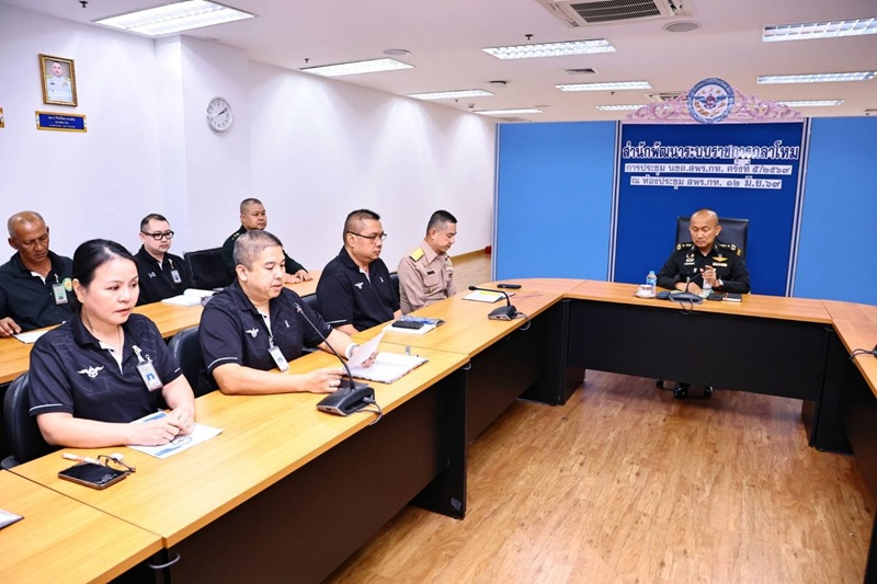 สพร.กห. ได้จัดการประชุม หน.นขต.สพร.กห. ครั้งที่ ๕/๒๕๖๙ ณ ห้องประชุม สพร.กห. ชั้น ๒ อาคาร สป. (ศรีสมาน) โดยมี พล.ท.กัณฑ์ชัย ประจวบอารีย์ ผอ.สพร.กห. เป็นประธาน