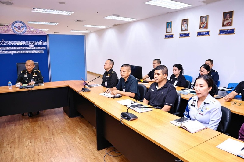 สพร.กห. ได้จัดการประชุม หน.นขต.สพร.กห. ครั้งที่ ๕/๒๕๖๙ ณ ห้องประชุม สพร.กห. ชั้น ๒ อาคาร สป. (ศรีสมาน) โดยมี พล.ท.กัณฑ์ชัย ประจวบอารีย์ ผอ.สพร.กห. เป็นประธาน