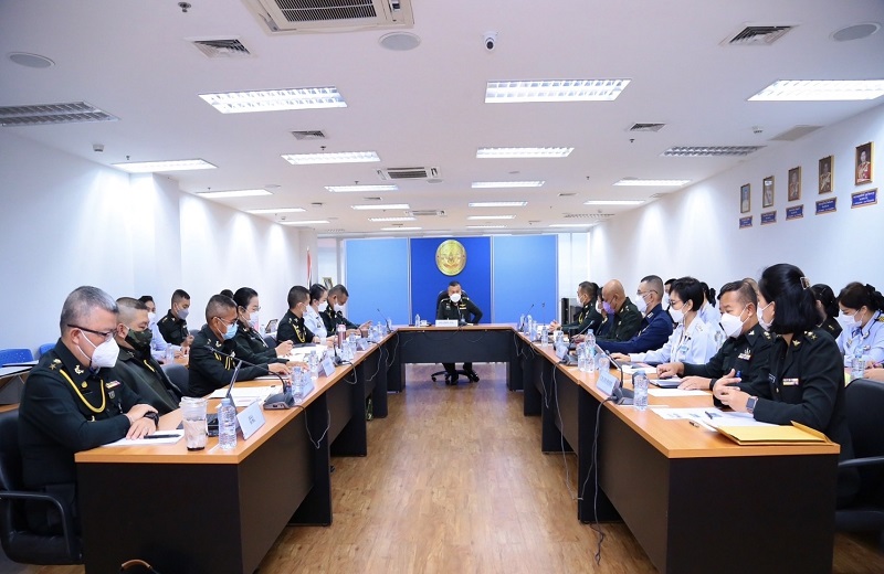 สพร.กห. จัดการประชุมพิจารณาร่าง ตัวชี้วัดที่ 1 และ 2 ประกอบคำรับรองการปฏิบัติราชการของ นขต.สป. ประจำปีงบประมาณ พ.ศ.2566 ระหว่างวันที่ 6-7 ธ.ค.65 ณ ห้องประชุม สพร.กห. ชั้น 2 อาคาร สป.(ศรีสมาน)
