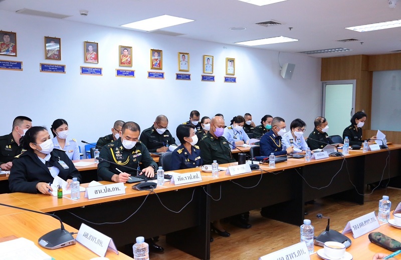 สพร.กห. จัดการประชุมพิจารณาร่าง ตัวชี้วัดที่ 1 และ 2 ประกอบคำรับรองการปฏิบัติราชการของ นขต.สป. ประจำปีงบประมาณ พ.ศ.2566 ระหว่างวันที่ 6-7 ธ.ค.65 ณ ห้องประชุม สพร.กห. ชั้น 2 อาคาร สป.(ศรีสมาน)