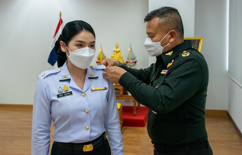 พิธีประดับยศข้าราชการ สพร.กห. จำนวน 3 นาย เมื่อวันที่ 22 ธ.ค.64
