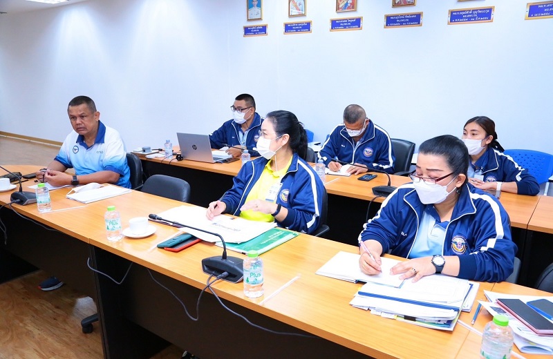 สพร.กห. จัดประชุม นขต.สพร.กห. ครั้งที่ 3/2566 เพื่อติดตามผลการดำเนินงานที่ผ่านมา และชี้แจงในเรื่องที่สำคัญ ณ ห้องประชุม สพร.กห. ชั้น 2 อาคาร สป.(ศรีสมาน)