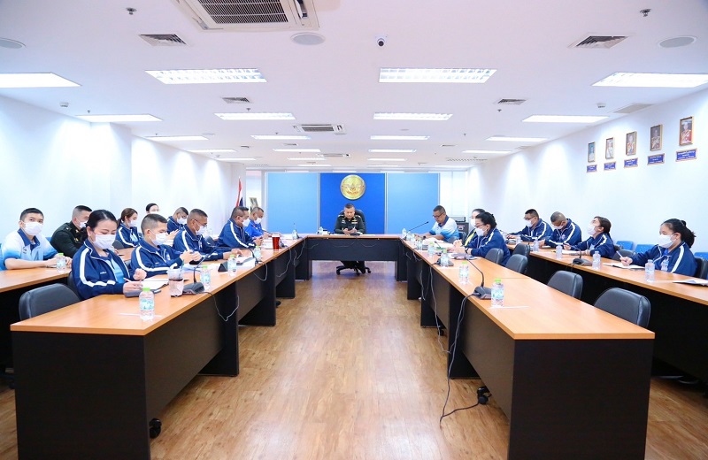 สพร.กห. จัดประชุม นขต.สพร.กห. ครั้งที่ 3/2566 เพื่อติดตามผลการดำเนินงานที่ผ่านมา และชี้แจงในเรื่องที่สำคัญ ณ ห้องประชุม สพร.กห. ชั้น 2 อาคาร สป.(ศรีสมาน)