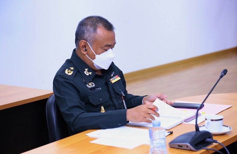 สพร.กห. จัดประชุม นขต.สพร.กห. ครั้งที่ 8/2565 เพื่อติดตามผลการดำเนินงานที่ผ่านมา และชี้แจงในเรื่องที่สำคัญ ณ ห้องประชุม สพร.กห. ชั้น 2 อาคาร สป.(ศรีสมาน)