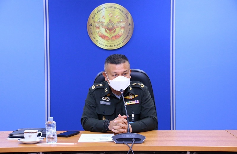 สพร.กห. จัดประชุม นขต.สพร.กห. ครั้งที่ 9/2565 เพื่อติดตามผลการดำเนินงานที่ผ่านมา และชี้แจงในเรื่องที่สำคัญ ณ ห้องประชุม สพร.กห. ชั้น 2 อาคาร สป. (ศรีสมาน)