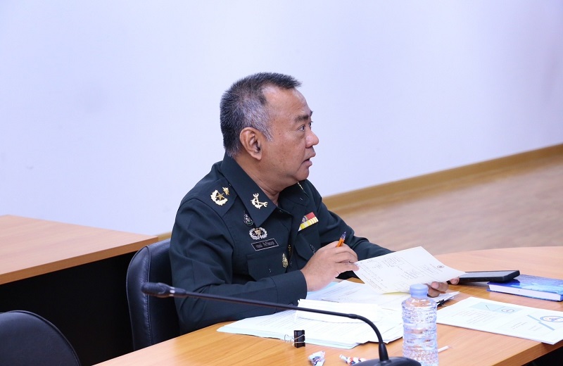 สพร.กห. จัดประชุม นขต.สพร.กห. ครั้งที่ 9/2565 เพื่อติดตามผลการดำเนินงานที่ผ่านมา และชี้แจงในเรื่องที่สำคัญ ณ ห้องประชุม สพร.กห. ชั้น 2 อาคาร สป. (ศรีสมาน)