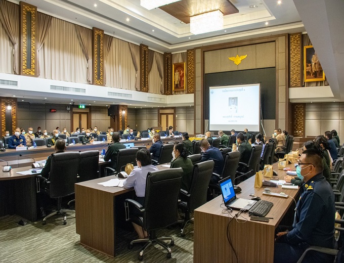 ประชุมคณะอนุกรรมการพัฒนาระบบราชการกลาโหม (อพร.กห.) ครั้งที่ 1 ประจำปีงบประมาณ พ.ศ.2565
