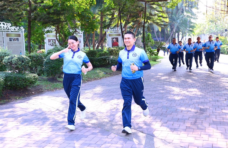 สพร.กห. จัดการทดสอบสมรรถภาพร่างกายของกำลังพล ประจำปีงบประมาณ พ.ศ.2567 ครั้งที่ 1 ณ สวนสมเด็จพระศรีนครินทร์ (ปากเกร็ด)