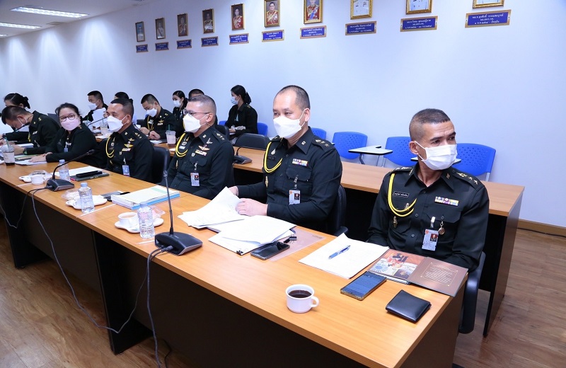 สพร.กห. จัดการประชุมคณะอนุกรรมการติดตามประเมินผลการปฎิบัติราชการกลาโหม (อตผ.กห) เพื่อประเมินผลการปฏิบัติราชการ ตามคำรับรองการปฏิบัติราชการ ของ กห. ประจำปีงบประมาณ พ.ศ. 2565 (รอบ 12 เดือน)