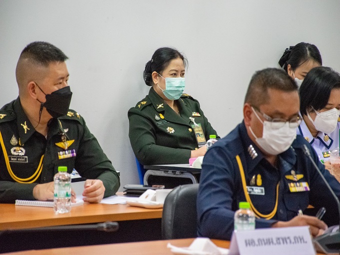 ประชุมเพื่อพิจารณาตัวชี้วัดคำรับรองการปฏิบัติราชการของ กห. (ในส่วนของ สป.) ประจำปีงบประมาณ พ.ศ.2565