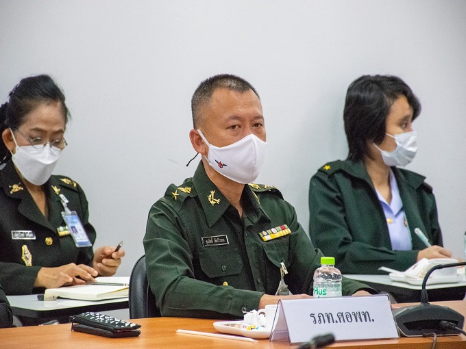 ประชุมเพื่อพิจารณาตัวชี้วัดคำรับรองการปฏิบัติราชการของ กห. (ในส่วนของ สป.) ประจำปีงบประมาณ พ.ศ.2565