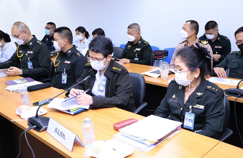 สพร.กห. จัดประชุมเพื่อจัดทำตัวชี้วัดในการประเมินผลสัมฤทธิ์ภารกิจหลักของ กห. ประกอบคำรับรองการปฏิบัติราชการของ นขต.กห. และ เหล่าทัพ ประจำปีงบประมาณ พ.ศ. 2566 ณ ห้องประชุม สพร.กห. ชั้น 2 อาคาร สป.(ศรีสมาน)