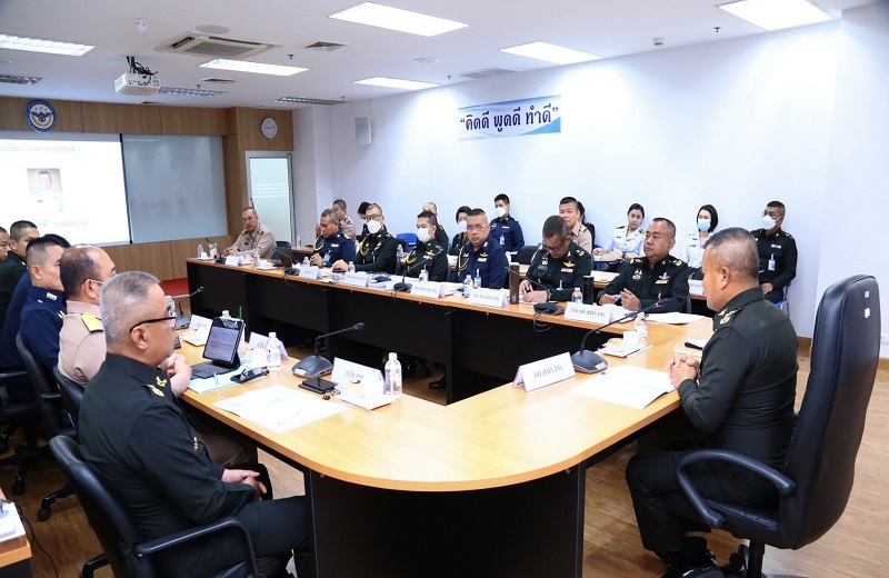สพร.กห. จัดการประชุมเตรียมการสัมมนา เรื่อง "กรอบแนวทางการประเมินผลการปฏิบัติราชการของ นขต.กห. และเหล่าทัพ ประจำปีงบประมาณ พ.ศ.2567" ณ ห้องประชุม สพร.กห.ชั้น2 อาคาร สป.(ศรีสมาน)