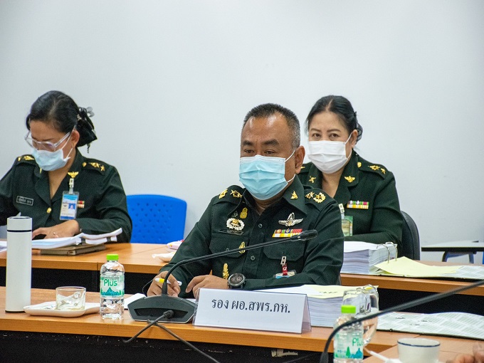 ประชุมคณะอนุกรรมการติดตามประเมินผลการปฏิบัติราชการกลาโหม (อตผ.กห.) ประจำปีงบประมาณ พ.ศ.2564 (รอบ 12 เดือน)
