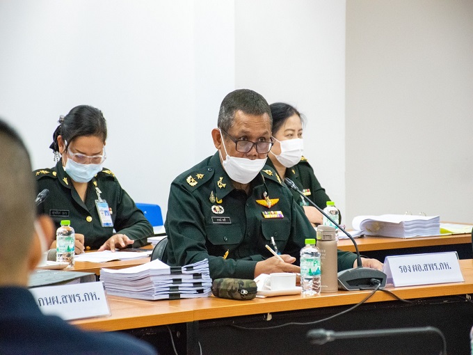 ประชุมคณะอนุกรรมการติดตามประเมินผลการปฏิบัติราชการกลาโหม (อตผ.กห.) ประจำปีงบประมาณ พ.ศ.2564 (รอบ 12 เดือน)