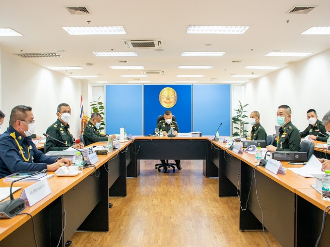 ประชุมคณะอนุกรรมการติดตามประเมินผลการปฏิบัติราชการกลาโหม (อตผ.กห.) ประจำปีงบประมาณ พ.ศ.2564 (รอบ 12 เดือน)