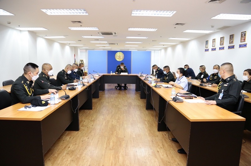 สพร.กห. ประชุมร่วมกับผู้แทนของ สนผ.กห. ในเรื่องการฝึกซ้อมการป้องกันและระงับอัคคีภัยในรูปแบบการฝึกซ้อมแผนบนโต๊ะ (Table Top Exercise : TTX)