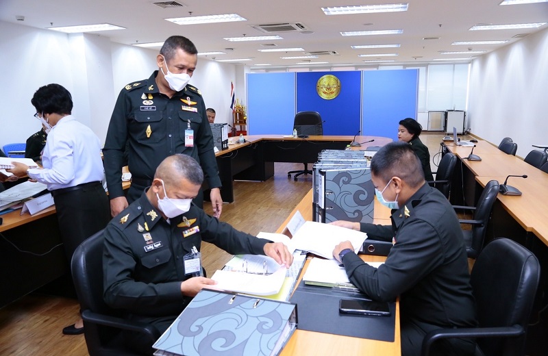 การประชุมการตรวจการปฏิบัติราชการของ สตน.กห.