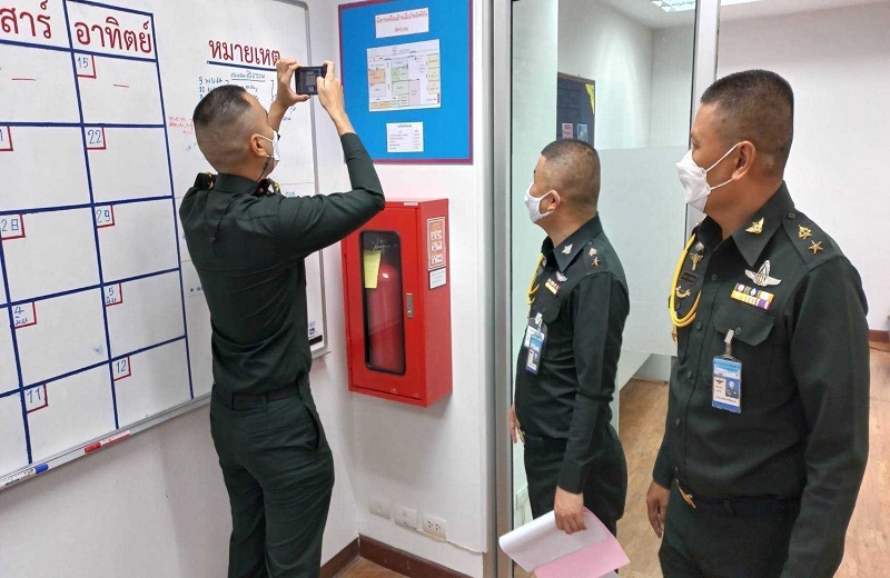 การประชุมการตรวจการปฏิบัติราชการของ สตน.กห.