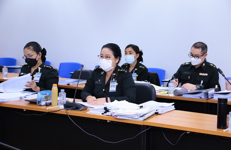 สพร.กห. จัดการประชุมพิจารณาการตอบประเมินสถานะของ สป. ในการเป็นระบบราชการ 4.0 (PMQA 4.0) ประจำปีงบประมาณ พ.ศ.2565 โดยมี พล.ท.สุรศักดิ์ วรรณสมบูรณ์ ผอ.สพร.กห. เป็นประธานการประชุม