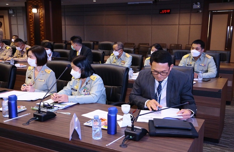 สำนักพัฒนาระบบราชการกลาโหม จัดการประชุมคณะอนุกรรมการพัฒนาระบบราชการกลาโหม (อพร.กห.) เพื่อพิจารณากรอบแนวทางการประเมินผลการปฎิบัติราชการ ประจำปีงบประมาณ พ.ศ. 2566