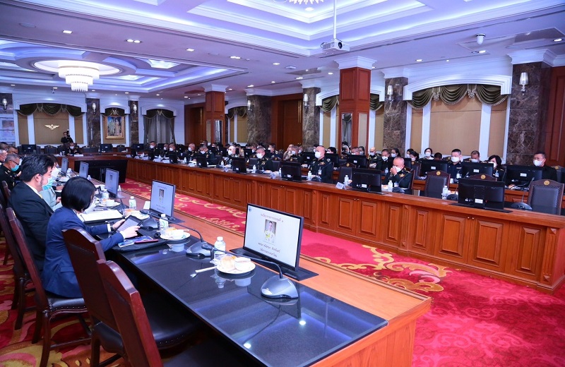 สพร.กห. จัดการประชุมคณะกรรมการพัฒนาระบบราชการกลาโหม (ก.พ.ร.กห.)โดยมี พล.อ.สนิธชนก สังขจันทร์ ปล.กห./ประธาน ก.พ.ร.กห. และ พล.ท.สุรศักดิ์ วรรณสมบูรณ์ เป็นกรรมการและเลขานุการ