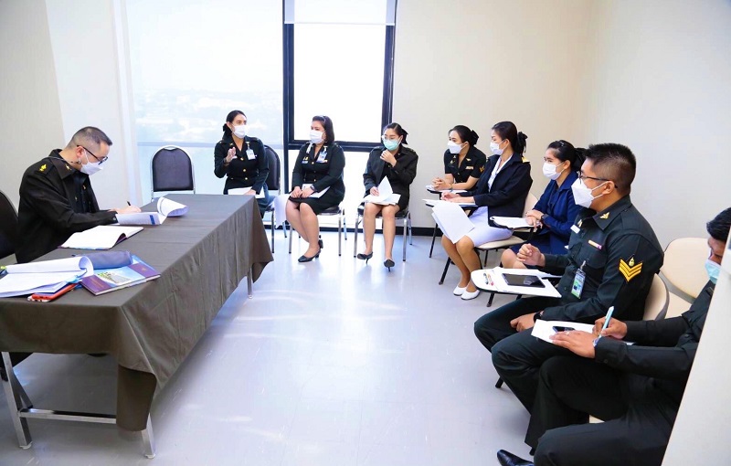 พ.อ.หญิง นันทกา ธรณีนิติญาณ ผอ.กสพร.สพร.กห. บรรยาย PMQA 4.0 ให้กับการอบรมหลักสูตรเจ้าหน้าที่งบประมาณของ นขต.สป.
