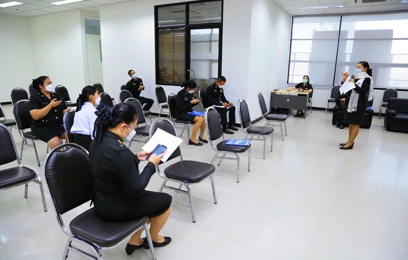 พ.อ.หญิง นันทกา ธรณีนิติญาณ ผอ.กสพร.สพร.กห. บรรยาย PMQA 4.0 ให้กับการอบรมหลักสูตรเจ้าหน้าที่งบประมาณของ นขต.สป.