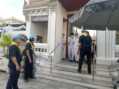 กำลังพล สพร.กห. ร่วมงานจิตอาสา ณ พระบรมมหาราชวัง